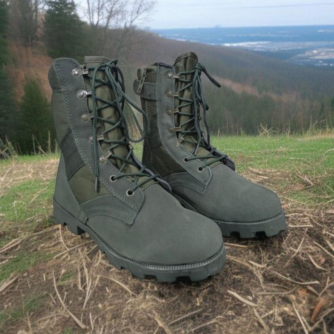Jungle Green Siwar tactical Military Boots for Men and Women 8 Inches Desert Combat Army Jungle Boots Outdoor Hiking Boots