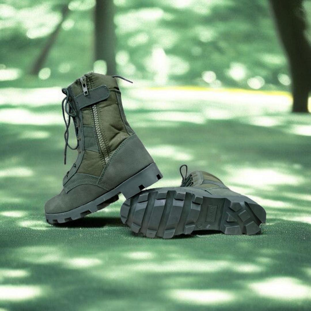 Jungle Green Siwar tactical Military Boots for Men and Women 8 Inches Desert Combat Army Jungle Boots Outdoor Hiking Boots
