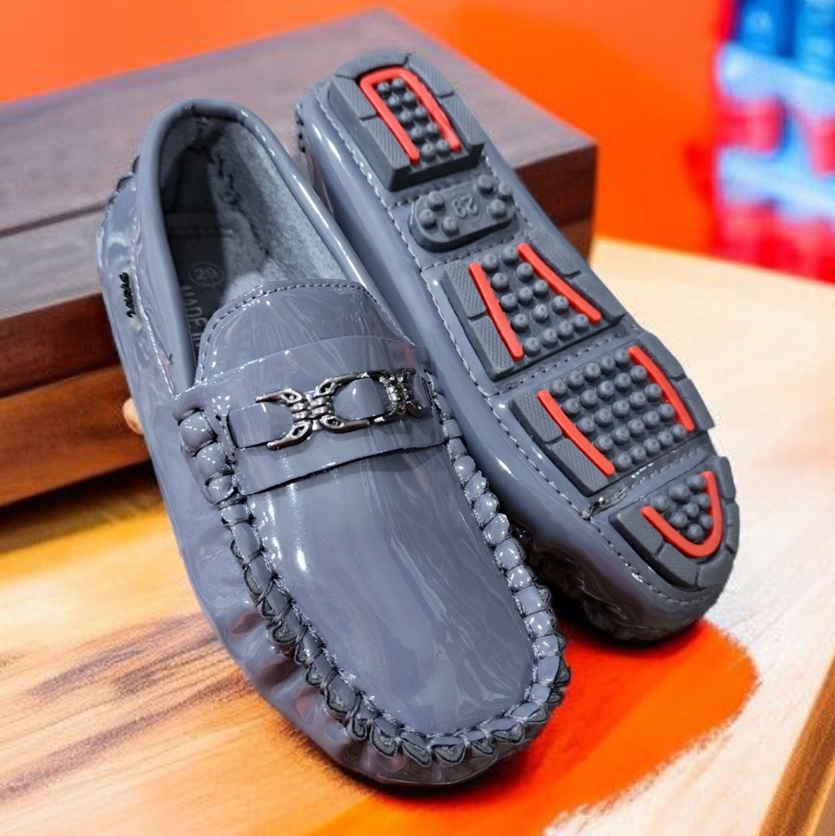 Pine Kids Slip On Party wear loafers for kids. Boys Quality Classy leather Loafers shoes. Boys synthetic casual office wear slip-on loafers.
