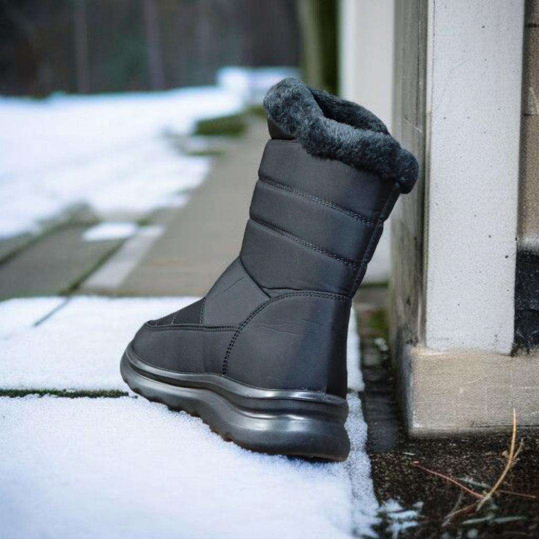 Women warm boots, Fashion ladies boots. Ankle boots, waterproof shoes. Women zipper boots. Flat casual winter boots.
