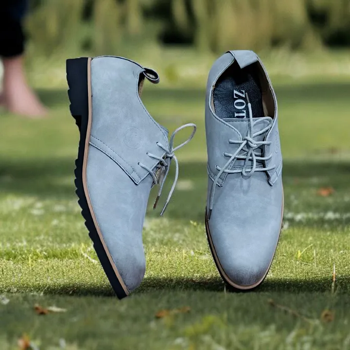 Z Men's Casual Lace-up Shoes. Gray Suede Oxford Shoes. Men's Classic Suede Dress Shoes. Comfortable Lace-up Loafers
Stylish Gray Casual Shoes.