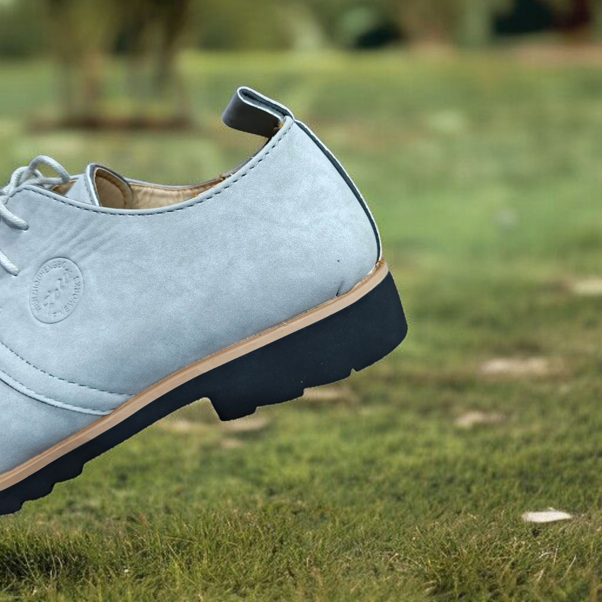 Z Men's Casual Lace-up Shoes. Gray Suede Oxford Shoes. Men's Classic Suede Dress Shoes. Comfortable Lace-up Loafers
Stylish Gray Casual Shoes.