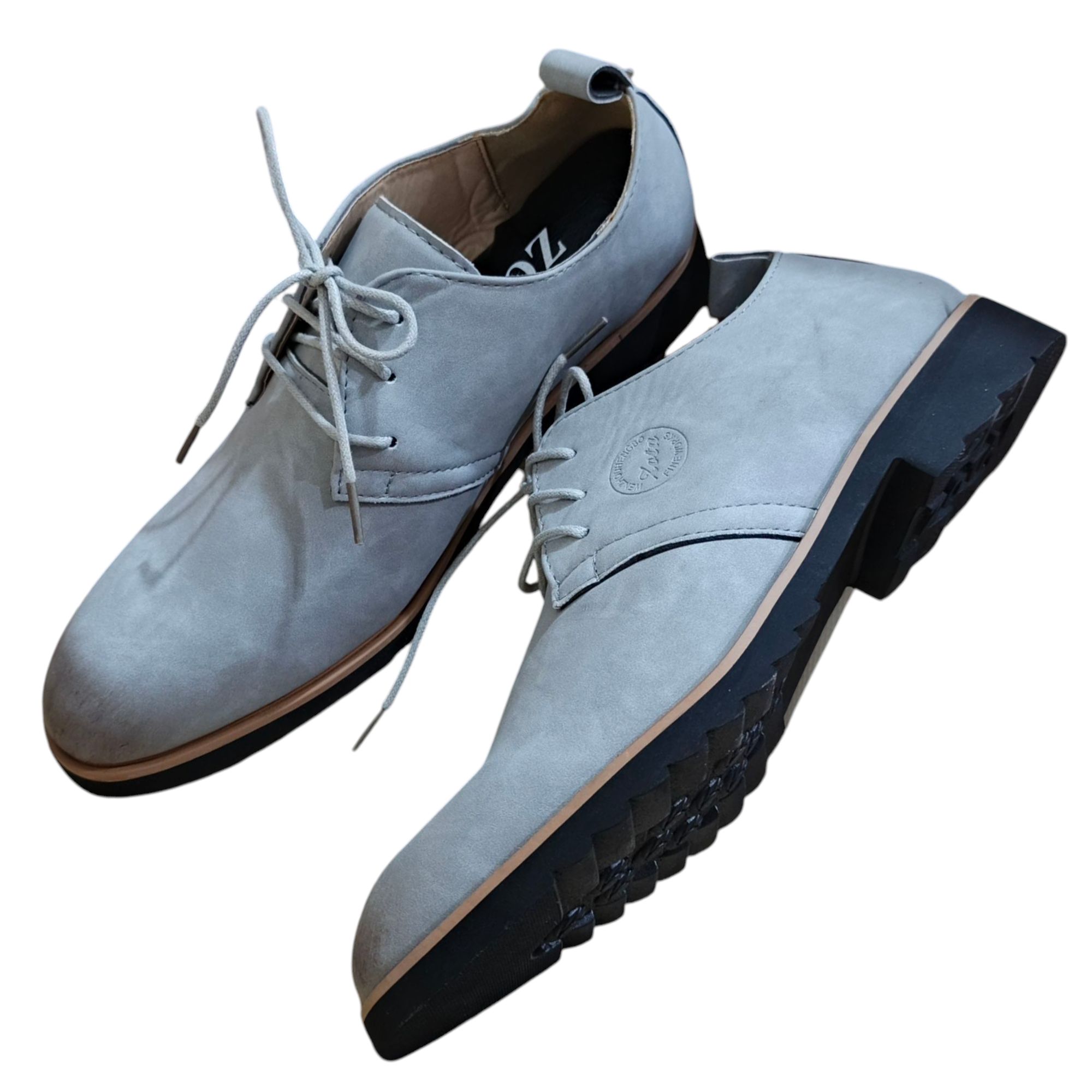 Z Men's Casual Lace-up Shoes. Gray Suede Oxford Shoes. Men's Classic Suede Dress Shoes. Comfortable Lace-up Loafers
Stylish Gray Casual Shoes.
