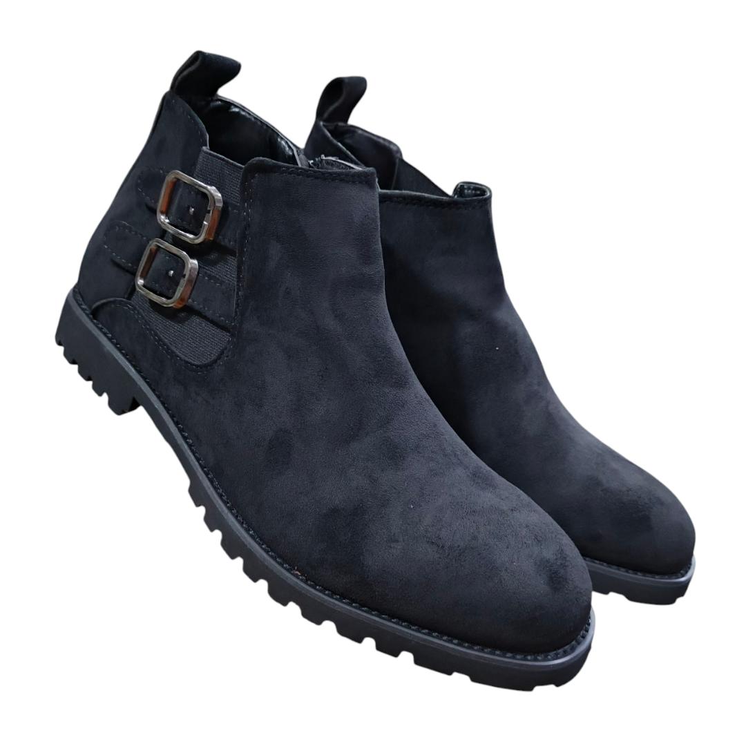 Men's black Suede Chelsea Boots. High-Quality black Suede Ankle Boots. Elegant Men's Chelsea Boots. Comfortable, Versatile, Luxurious,Durable & Stylish Suede Ankle Boots. Casual & Formal Boots.