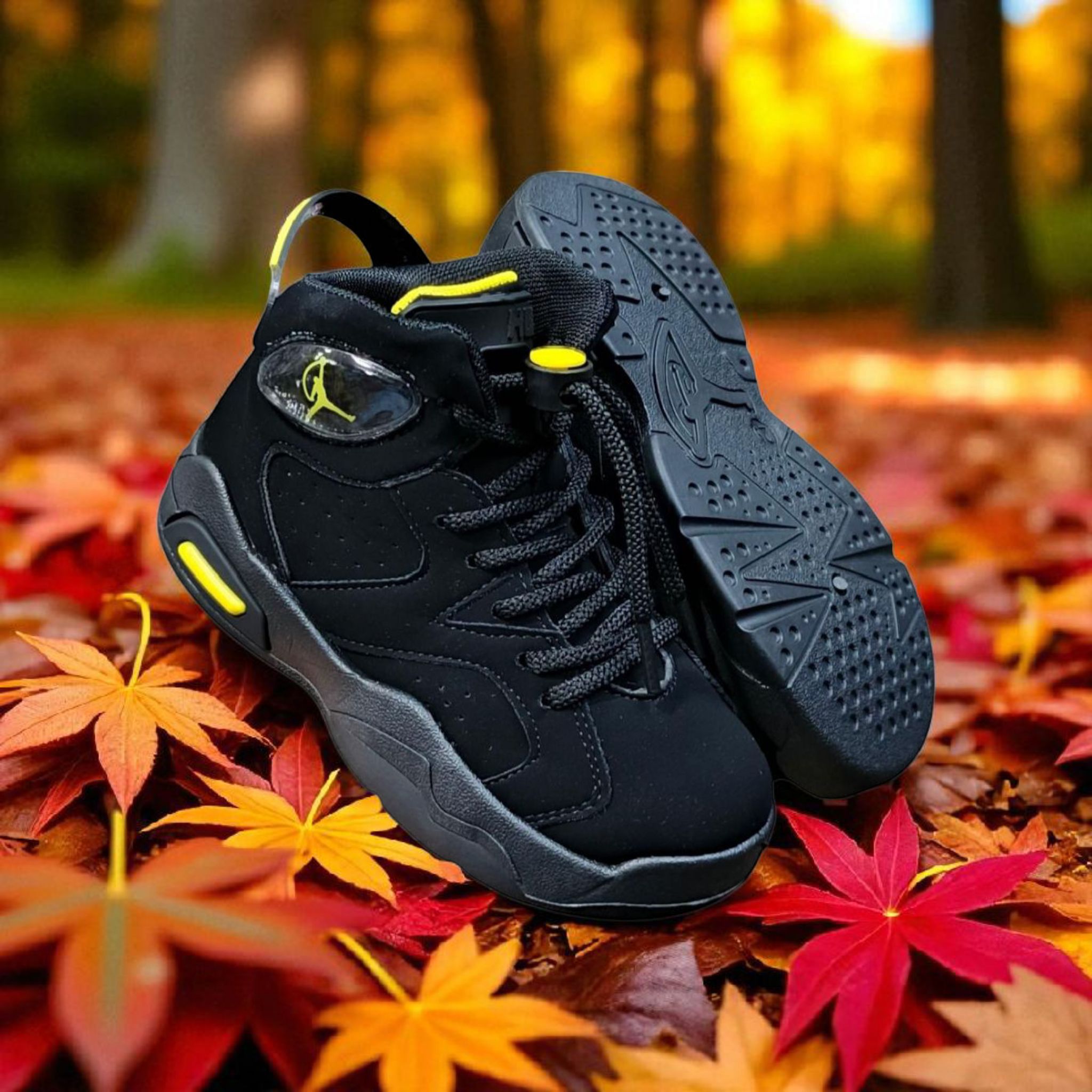 Children's Athletic Sneakers with Blue, yellow, orange, white and Red Accents. Durable sports trainers sport shoes. Unisex sneakers casual and active wear. Play all day, unleash their energy.