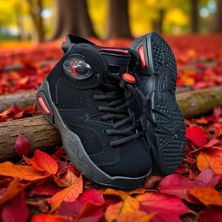 Children's Athletic Sneakers with Blue, yellow, orange, white and Red Accents. Durable sports trainers sport shoes. Unisex sneakers casual and active wear. Play all day, unleash their energy.