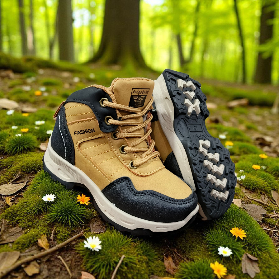 Adventure-Ready kids Boots. Unisex Comfortable and ateady, stylish durable kids walking shoes. Kids hiking, multi-sport shoes.