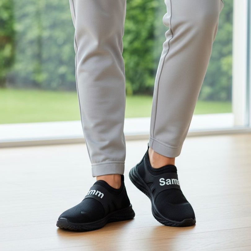 Kids Ultra-comfort black Slip-on sneakers. Easy wear mesh casual shoes. Lightweight and breathable kid's sport shoes. Stretchy straps No-tie design. All-day play, Todler/kids shoes. Perfect for school