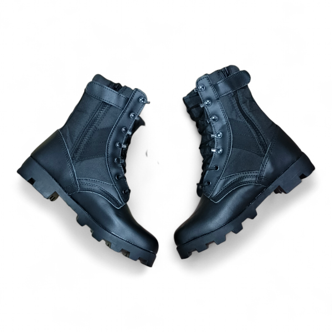 Siwar tactical Military Boots for Men and Women 8 Inches Black Combat Army Boots. Outdoor Hiking Boots