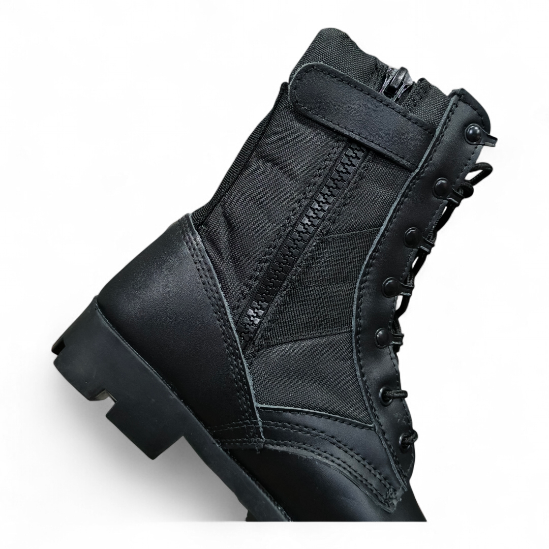 Siwar tactical Military Boots for Men and Women 8 Inches Black Combat Army Boots. Outdoor Hiking Boots