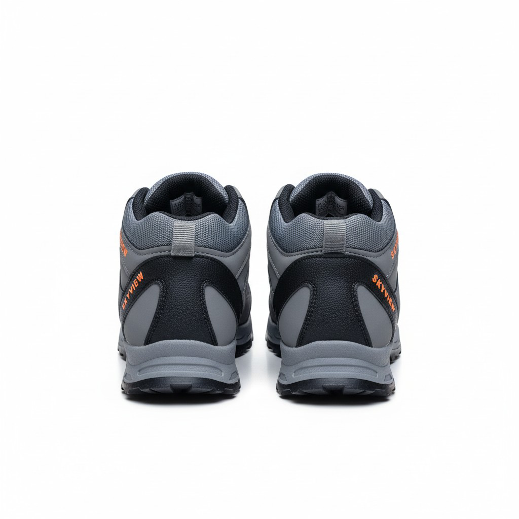 Skyview Kids’ Lightweight Hiking Boots. Mid-Top Outdoor Adventure Boots,  Multi-Terrain High-Traction Trail Shoes.