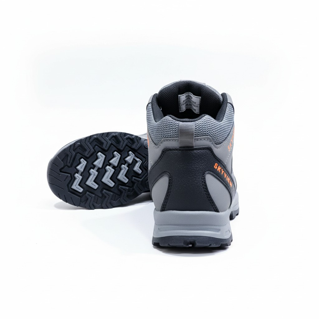 Skyview Kids’ Lightweight Hiking Boots. Mid-Top Outdoor Adventure Boots,  Multi-Terrain High-Traction Trail Shoes.