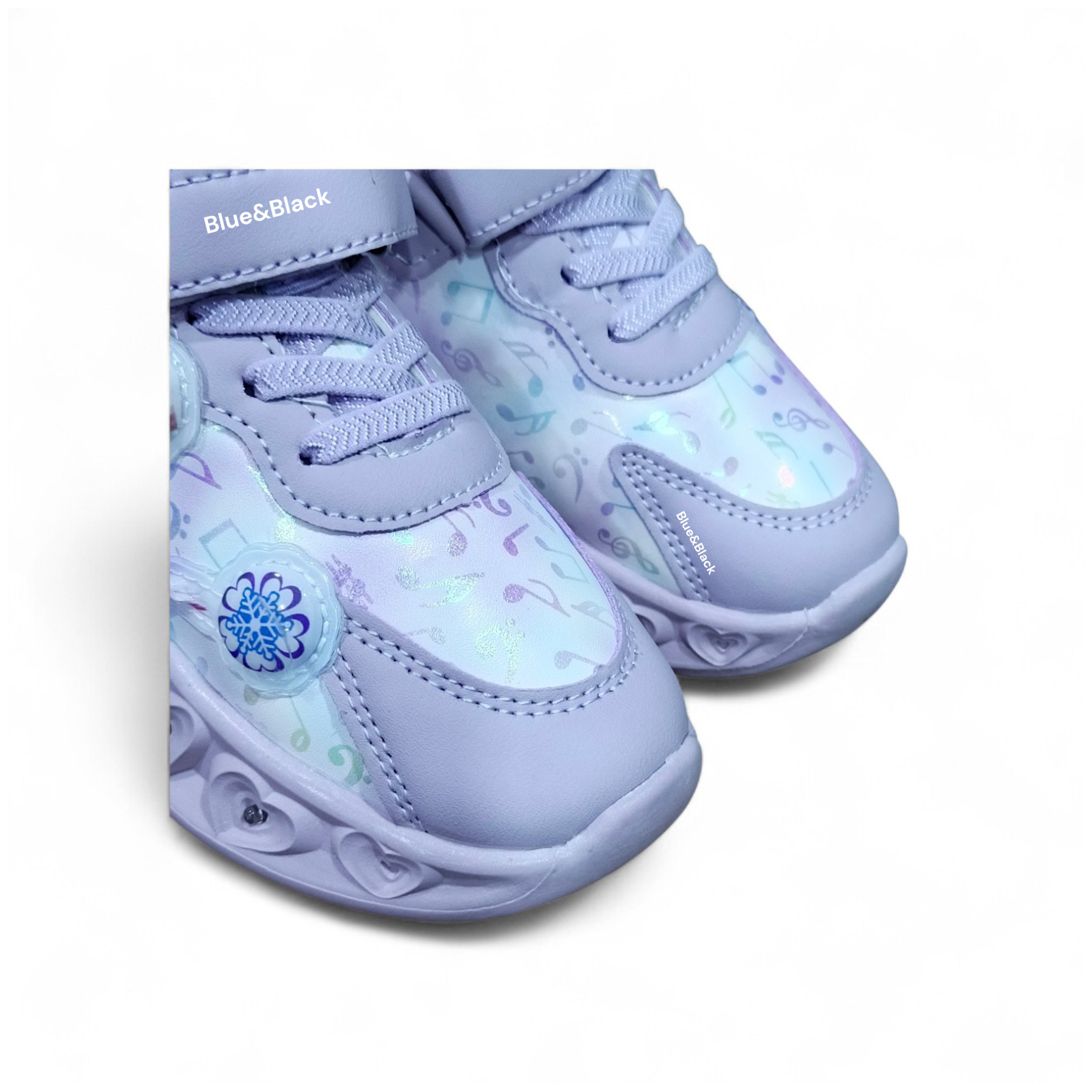 Toddler Sneakers, Disney Frozen Elsa Magical Glow-Light-Up. Elsa Enchanted Wings Purple & white LED Athletic Shoes. Pastel Pitch girls sneakers.