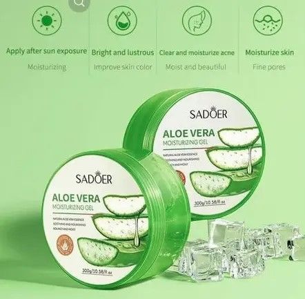 Aloe Vera Gel Natural Snail Face Cream Deep Moisturize Hydration Revitalize Emolliency Smoothing Brighten Care Cream Skin Care Products 300g - SADOER -