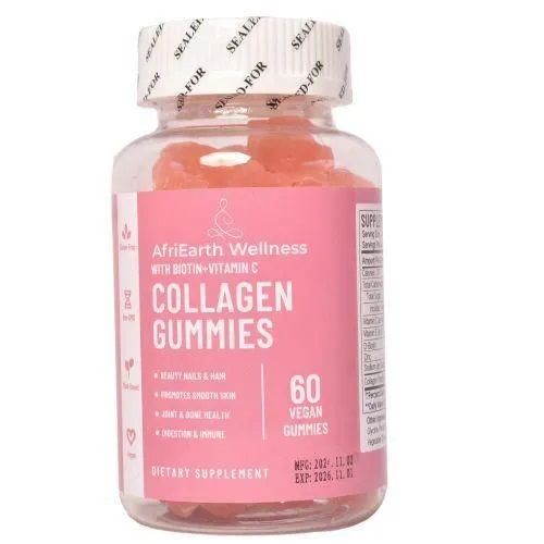 Collagen Gummies with Biotin and Vitamin C .Dietary Supplement for Skin, Hair, Bone, Joint and Nail Care
