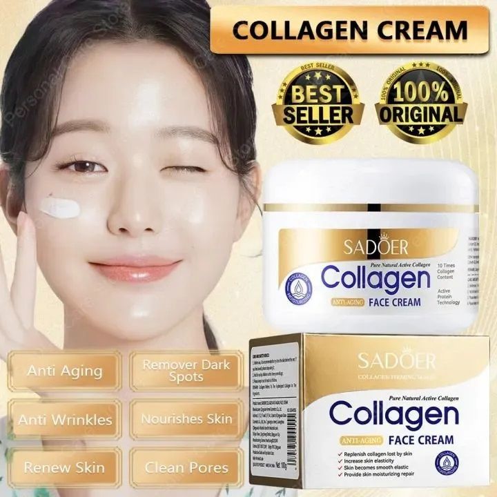 New Collagen Anti Wrinkle Face Cream Skincare Moisturising Anti-Ageing Firming Creams Dark Spots Facial Cream Beauty Face Skin Care Products - SADOER