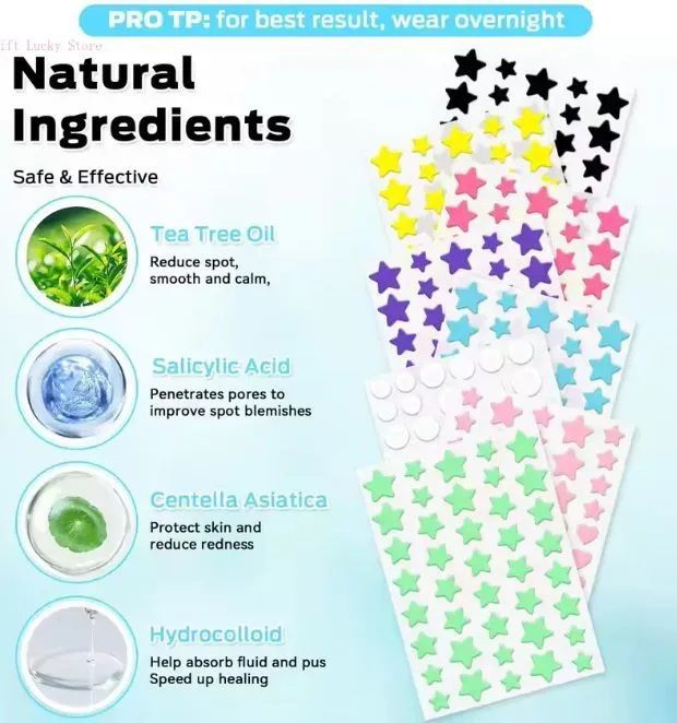 Acne Pimple Patches,Invisible Acne Patch Waterproof Daytime Zit Covers,Absorb Excess Oil & Protect from Picking,Pickel patches, Korean Skin Care Style Acne Cleansing Patch Skin Care Tools -SADOER -