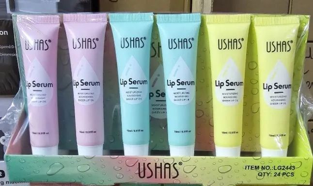 3Pcs Ushas Lip Serum Lip Hydrating Treatment Moisturizing Lip Care Serum Reduce Dryness Lip Lines Lip Enhancer For Fuller Lips Nourishing Sheer Lip Oil
