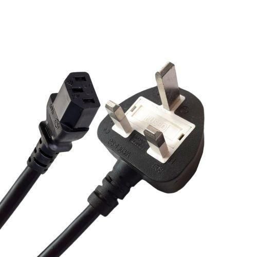 High Quality White Fused Computer Desktop CPU And Monitor Power Cable