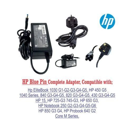 HP Elitebook 840 G3 , Adapter Charger Blue Pin - Complete With Power Cable