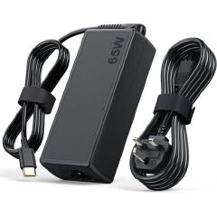Lenovo Laptop Charger-65w USB Type-C AC Adapter With Power Cable Complete