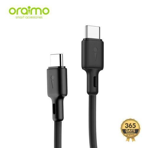 Oraimo Type-C to Type-C Fast Charging Cable – Durable & High-Speed Data Sync