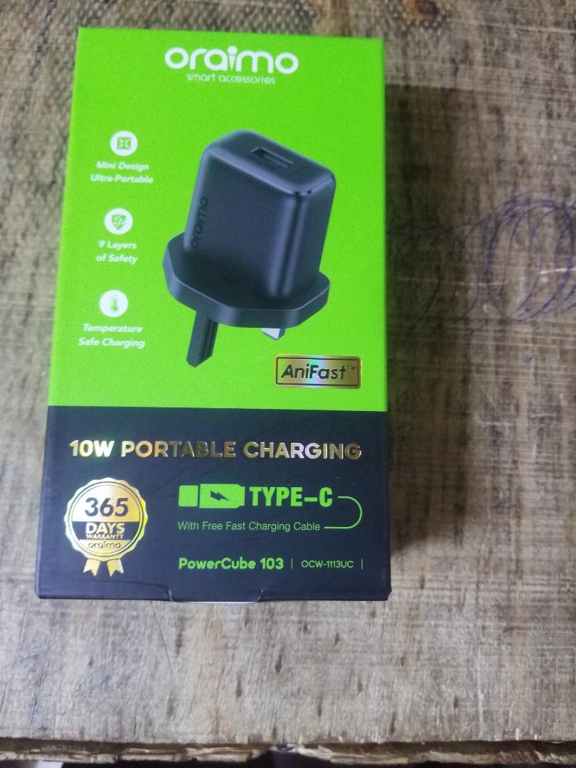 Oraimo Type-C Charger – Fast & Reliable Charging Solution