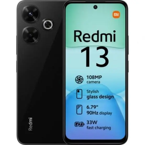 LATEST REDMI  13[16GB(8+8) RAM+128GB]108 MP ULTRA CLEAR CAMERA, PREMIUM GLASS BACK DESIGN,33 WATTS FAST CHARGING,,5030MAH GORILLA DISPLAY,SIDE FINGERPRINT
