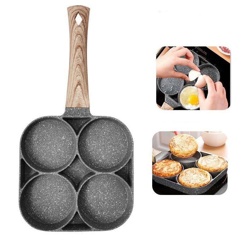 4-Slot Pan – Cook More, Faster & With Zero Hassle
Master your breakfast, snacks or quick meals with this smart 4-slot frying pan designed for efficiency. Each section cooks separately, allowing you to