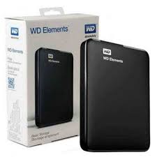 Western Digital WD Elements 500GB External HardDisk Drive USB 3.0 BLACK.CLASSY LIGHT WEIGHT HARD DRIVE WITH 3.0 USB FOR SEAMLESS DATA TRANSFER AND STORAGE