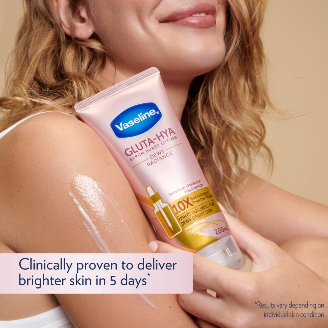 💖 Vaseline Gluta-Hya Dewy Radiance Lotion – Glow Like You Mean It! 💖