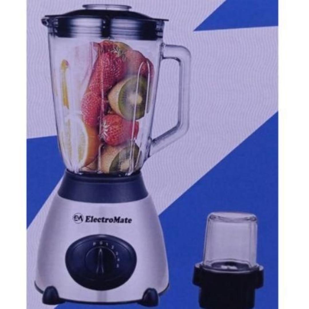 ⚡ Electromate Powerful 2-in-1 Blender with Glass Jar – 1.5L | High-Performance Kitchen Essential