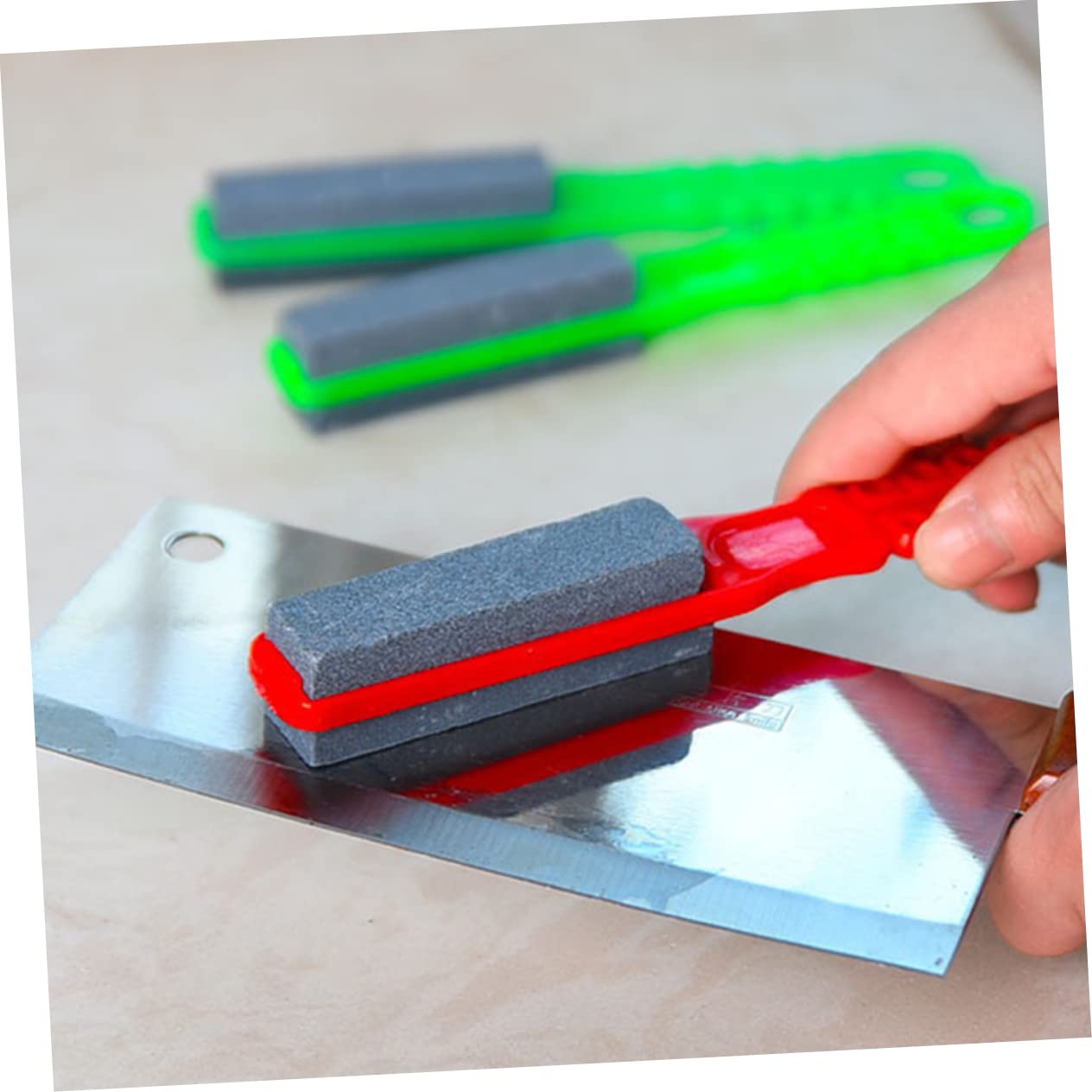 OFFER Double-sided Ultra-fine Knife Sharpener Household Kitchen Scissors Sharpening Oilstone Knife Grinder .