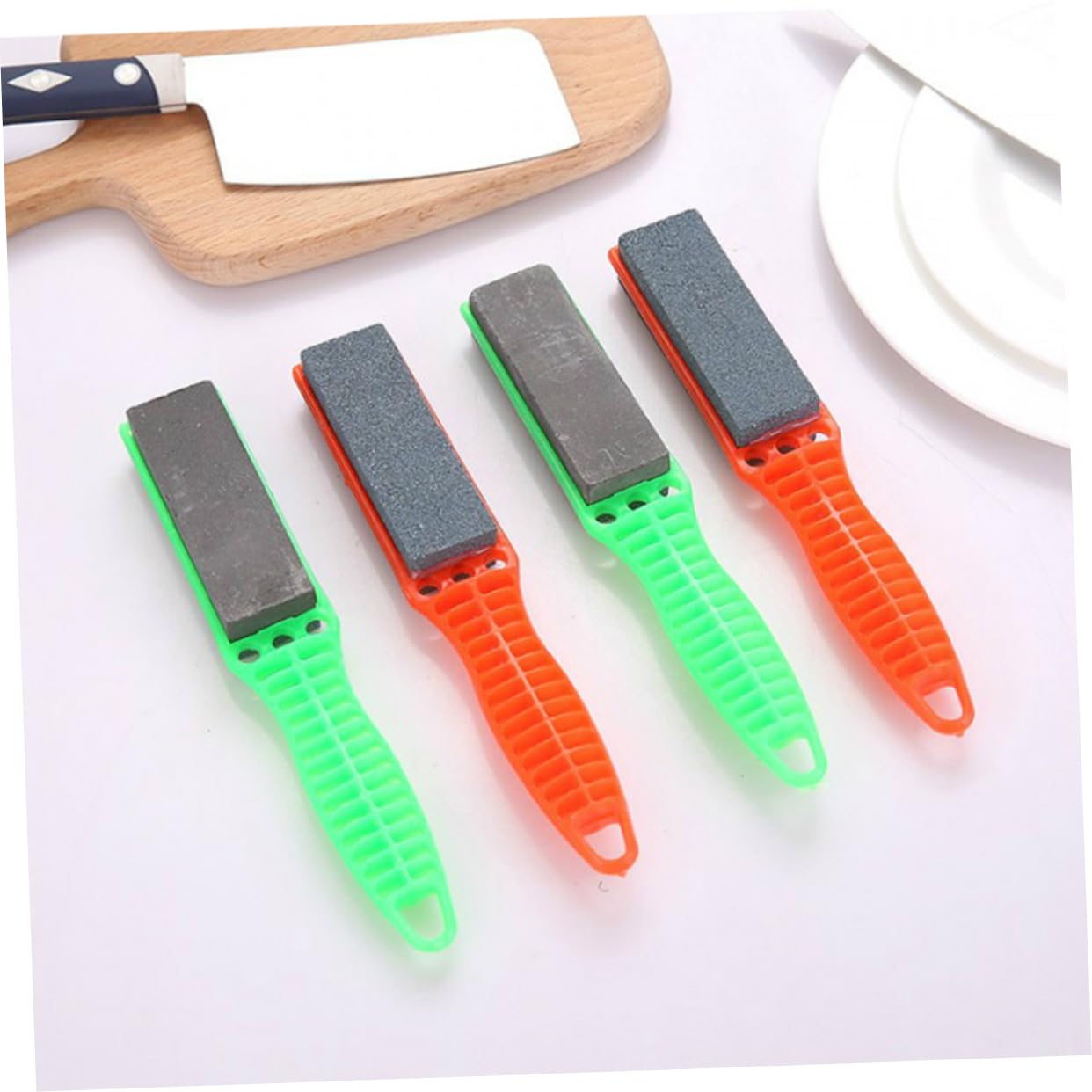 OFFER Double-sided Ultra-fine Knife Sharpener Household Kitchen Scissors Sharpening Oilstone Knife Grinder .