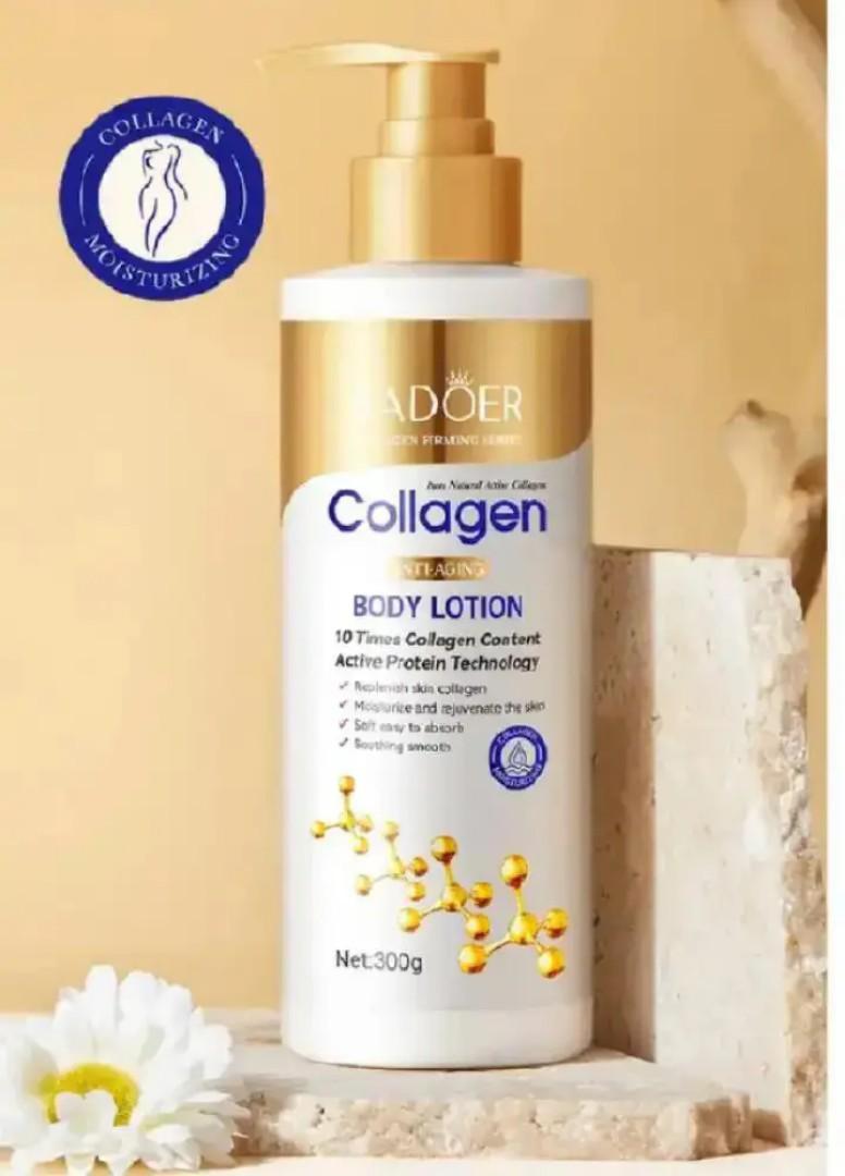 SADOER 300g Collagen-Enriched Anti-Wrinkle & Hydrating Body Lotion: Deeply Moisturizes for Soft, Smooth Skin All Winter Long