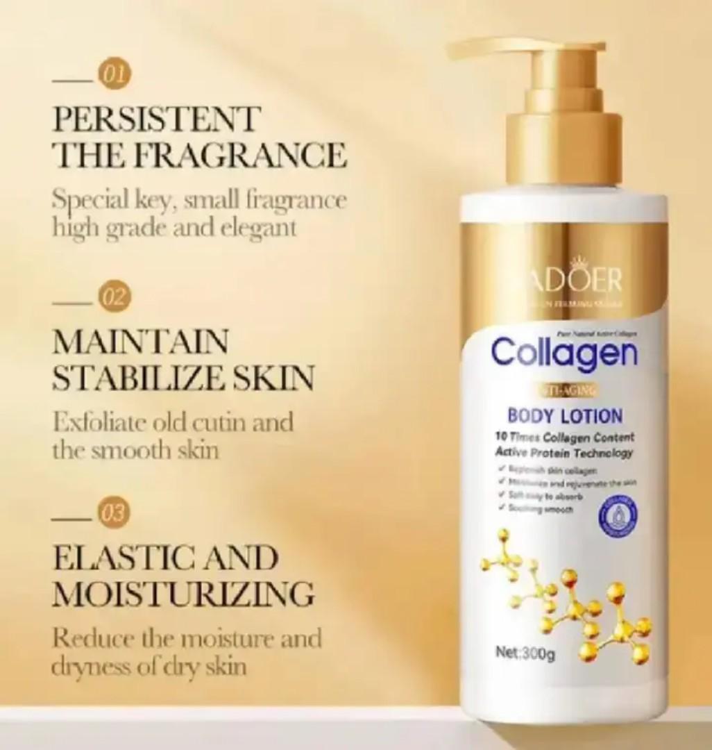 SADOER 300g Collagen-Enriched Anti-Wrinkle & Hydrating Body Lotion: Deeply Moisturizes for Soft, Smooth Skin All Winter Long