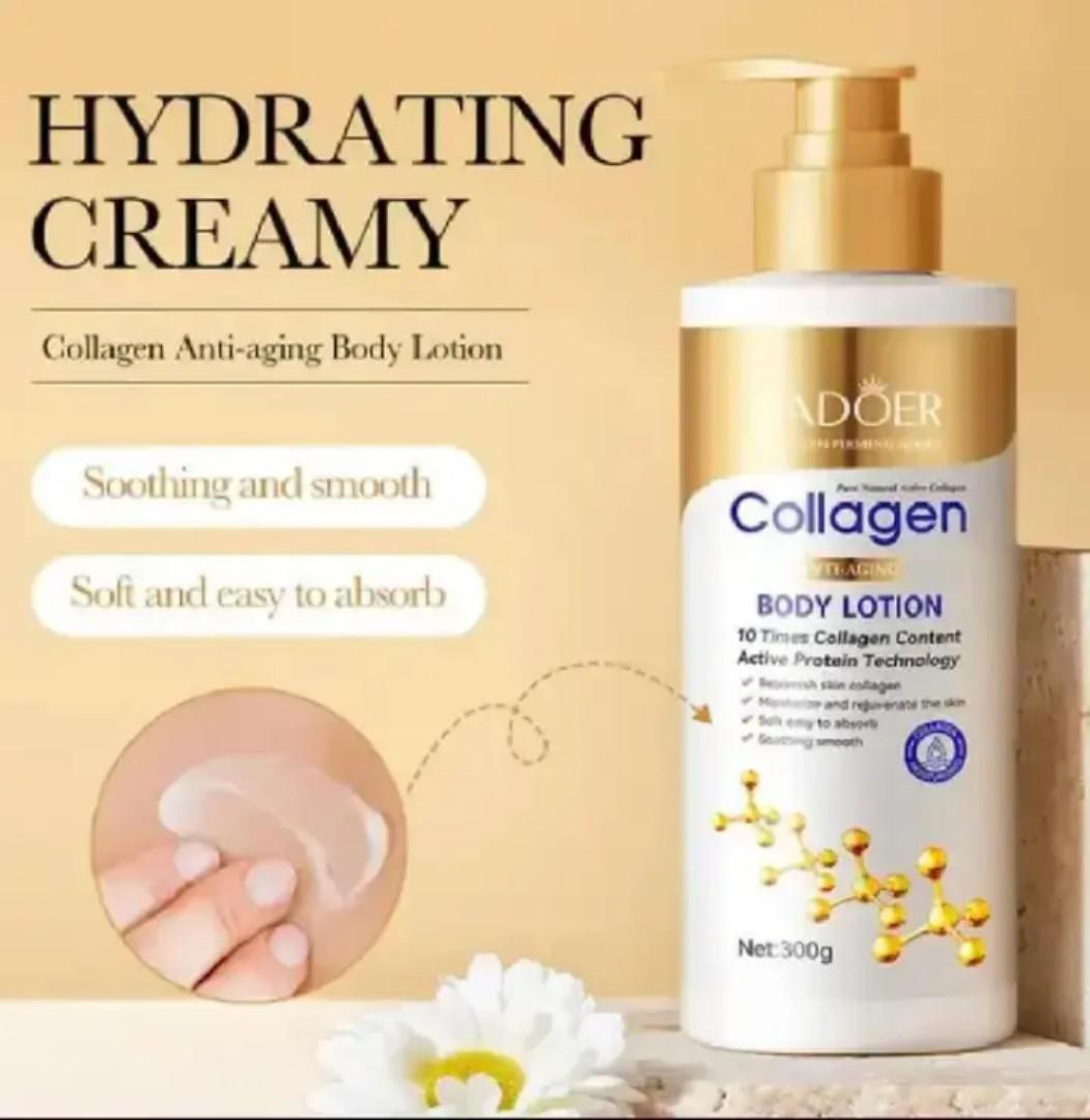 SADOER 300g Collagen-Enriched Anti-Wrinkle & Hydrating Body Lotion: Deeply Moisturizes for Soft, Smooth Skin All Winter Long