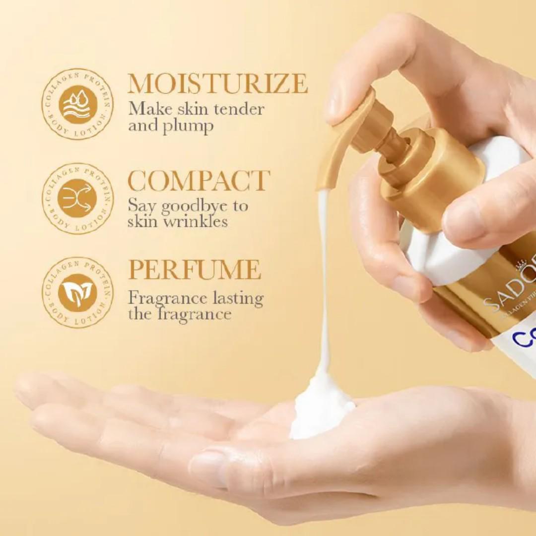 SADOER 2in1 Collagen Hand And Body lotion and Face Cream For Anti-aging, Moisturizing Skin Care set