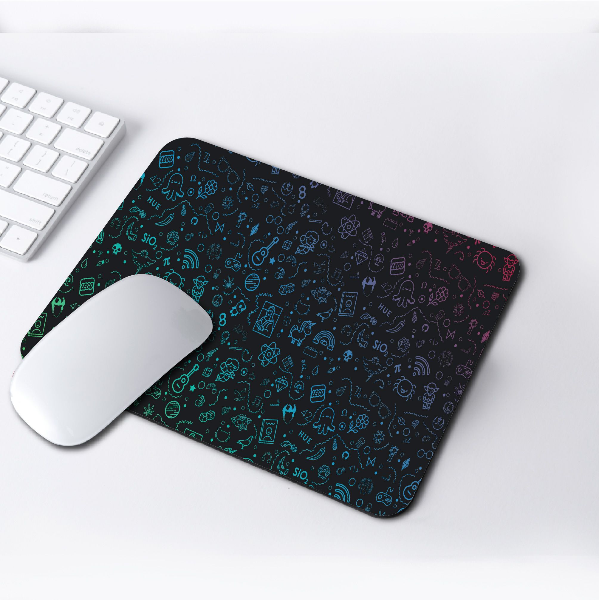 LEGO ART CUSTOM PRINTED MOUSE PAD, anti skid with strong material and quality printed FOR OFFICE USE OR GIFTING. Get a laptop skin of the same from the store