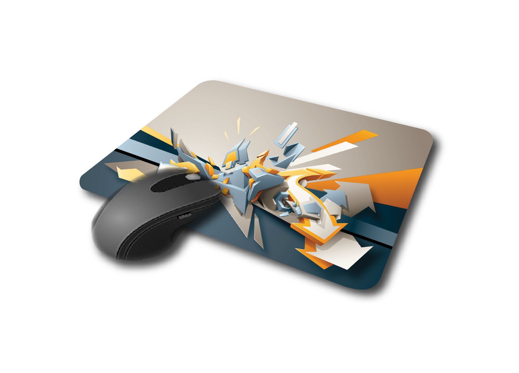 CREATIVE ARROW ART CUSTOM PRINTED MOUSE PAD, anti skid with strong material and quality printed FOR OFFICE USE OR GIFTING. Get a laptop skin of the same from the store