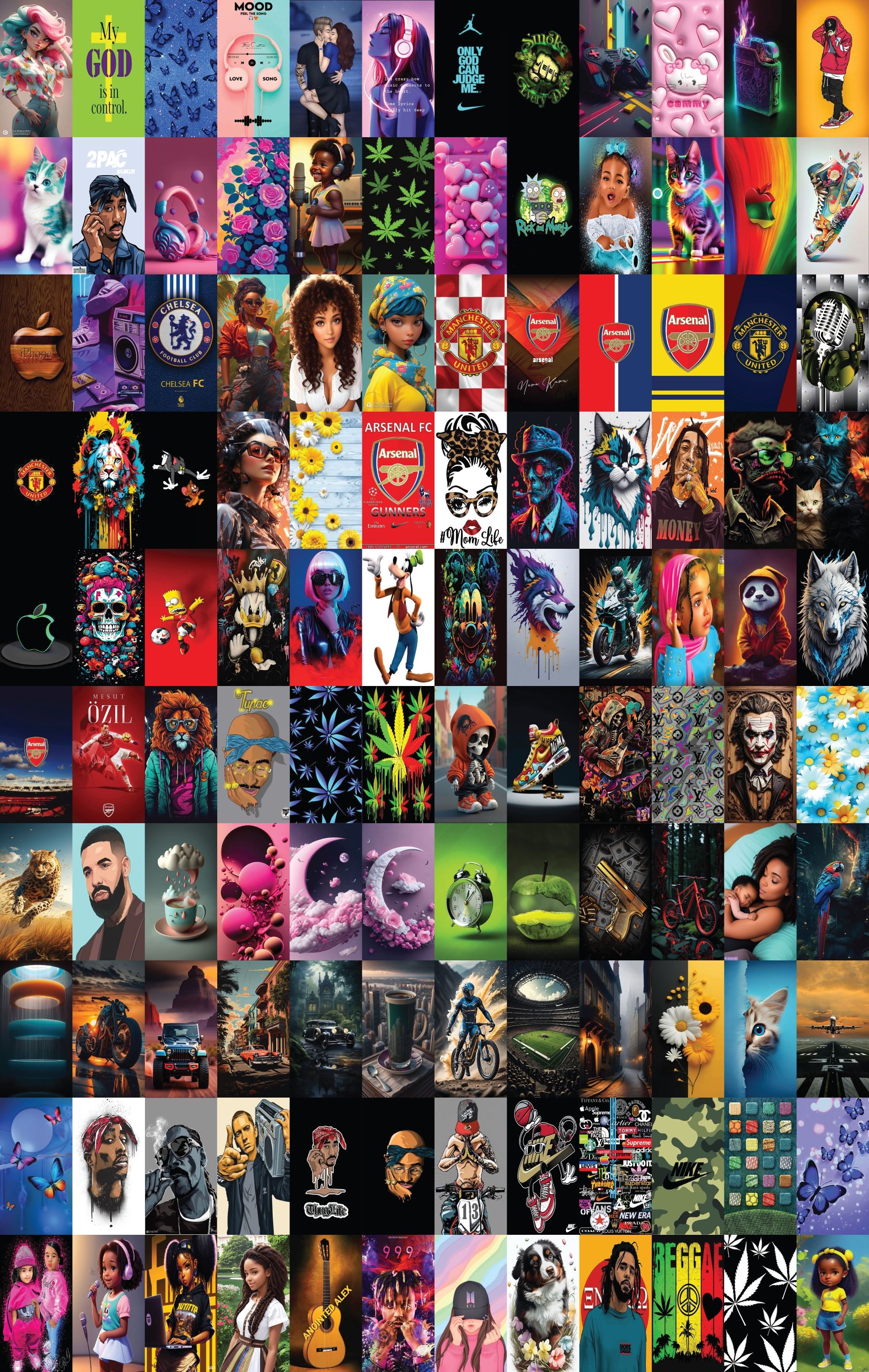 PHONE STICKERS/COVERS/WRAPS/SKINS IN WHOLESALE PRICE. For resale small business. Best prices, easy to fix. fits all phones up to 7 inches display screen.