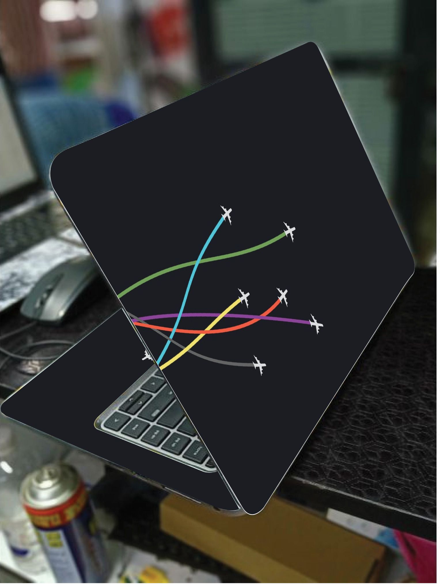 PLANE ART LAPTOP SKIN/COVER/STICKER, For Laptop Size 11" 13.3" 14" 15" 15.4" 15.6 Universal Vinyl Skin Sticker Cover.
