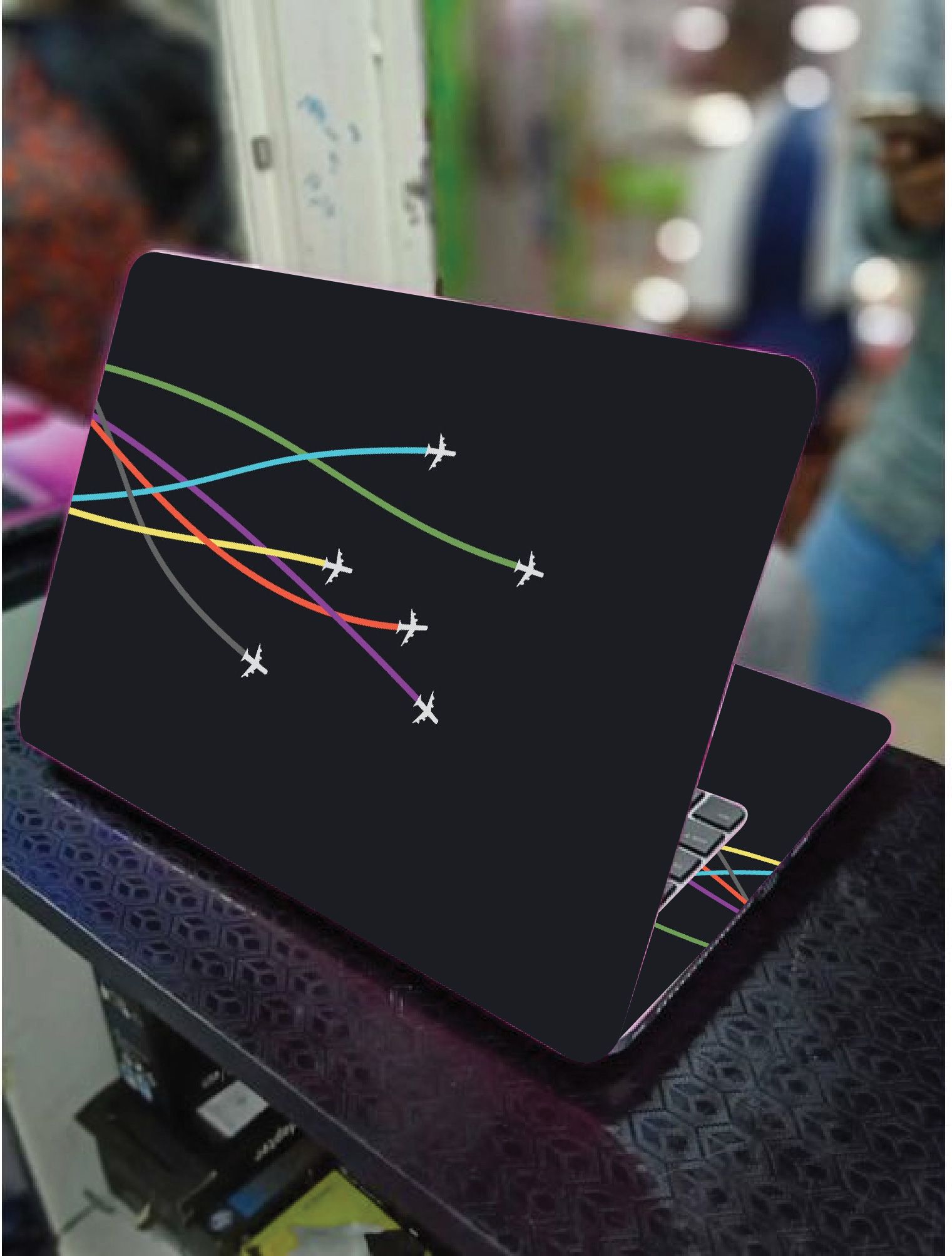 PLANE ART LAPTOP SKIN/COVER/STICKER, For Laptop Size 11" 13.3" 14" 15" 15.4" 15.6 Universal Vinyl Skin Sticker Cover.