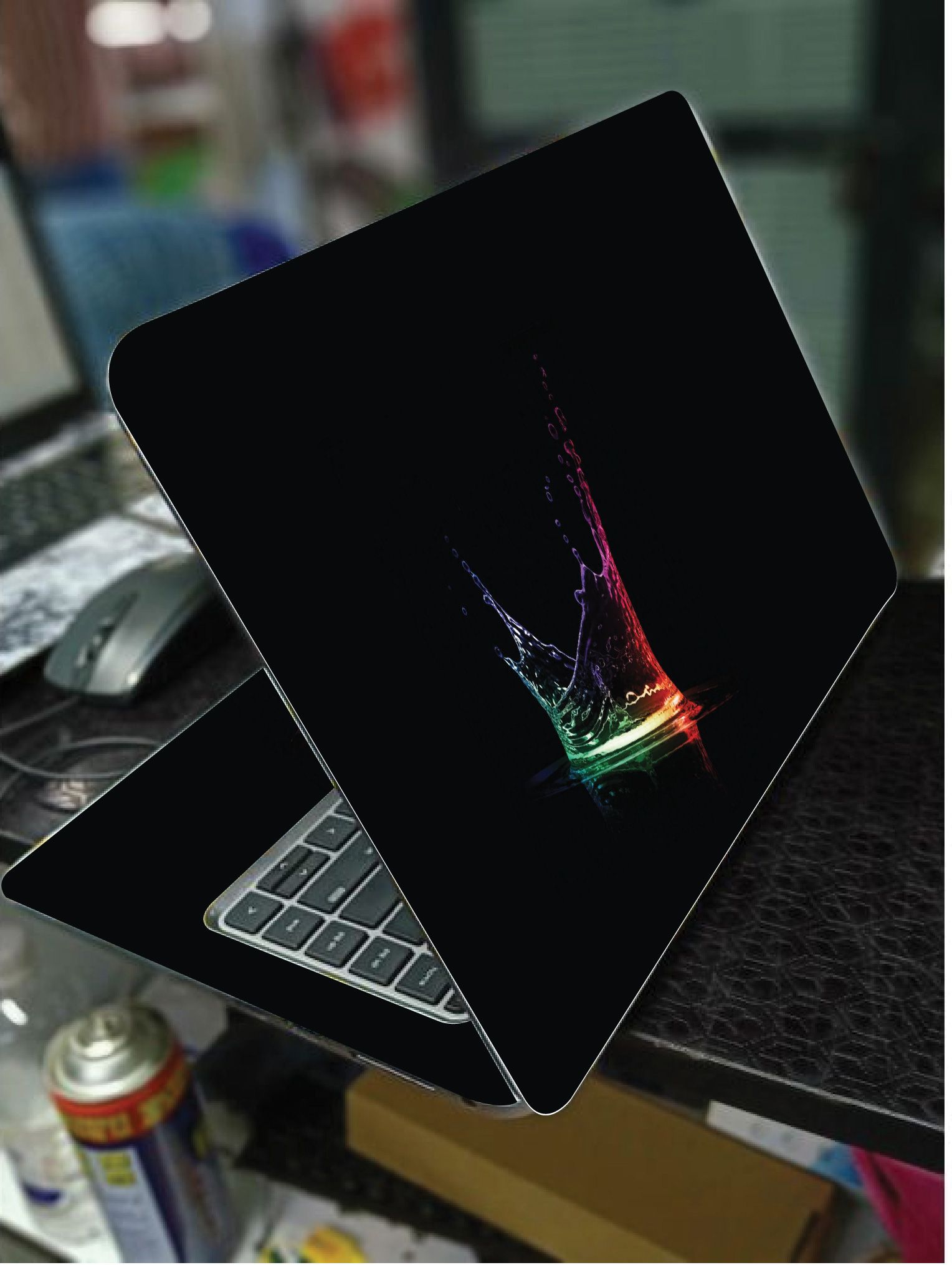 WATER SPLASH LAPTOP SKIN/COVER/STICKER, For Laptop Size 11" 13.3" 14" 15" 15.4" 15.6 Universal Vinyl Skin Sticker Cover.