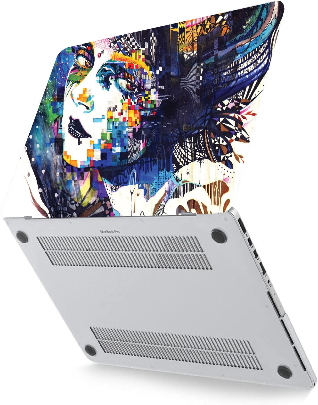 LADY FACE ART LAPTOP SKIN/COVER/STICKER, For Laptop Size 11" 13.3" 14" 15" 15.4" 15.6 Universal Vinyl Skin Sticker Cover. AND A CUSTOM MOUSE PAD OF THE SAME