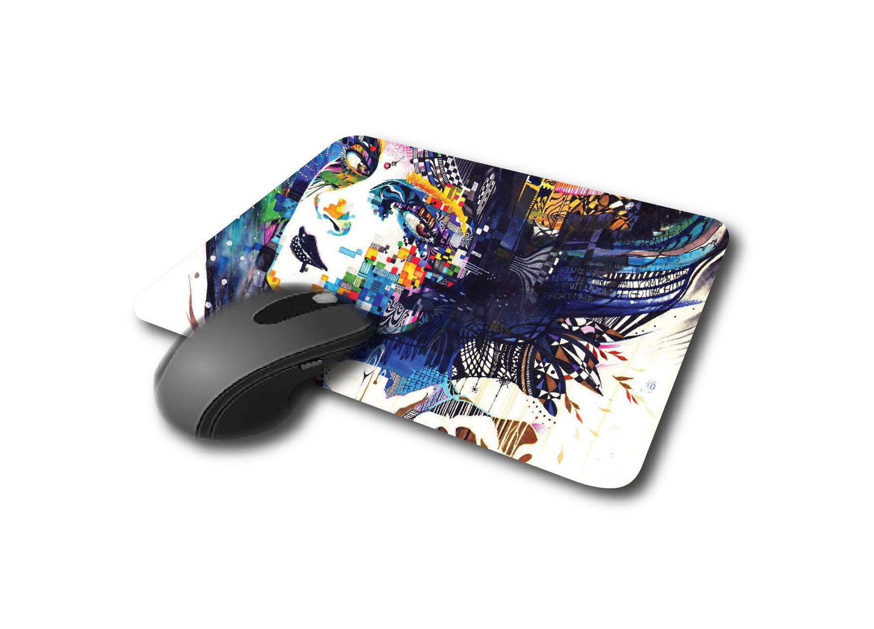 LADY FACE ART LAPTOP SKIN/COVER/STICKER, For Laptop Size 11" 13.3" 14" 15" 15.4" 15.6 Universal Vinyl Skin Sticker Cover. AND A CUSTOM MOUSE PAD OF THE SAME