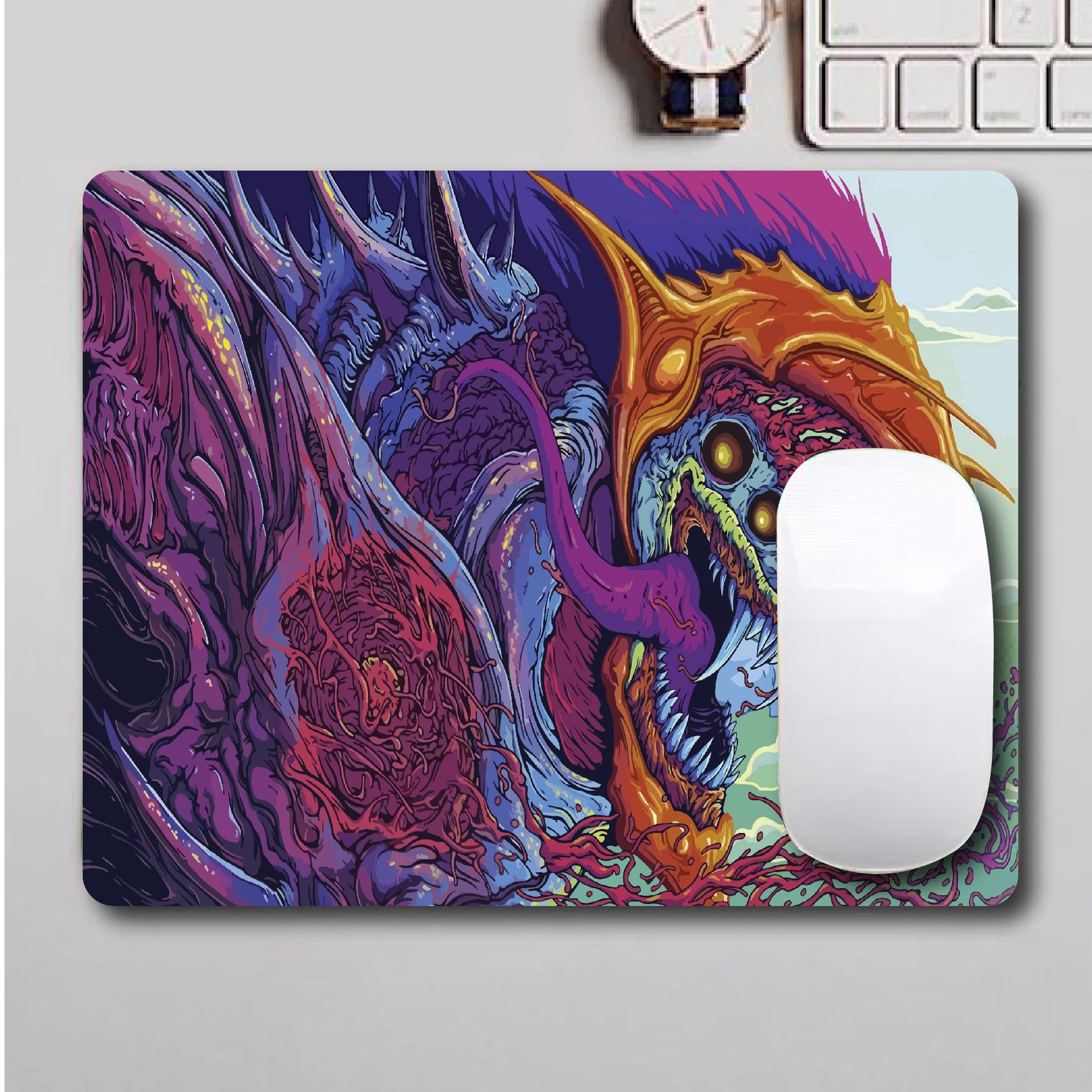 ALLIEN MONSTER ART LAPTOP SKIN/COVER/STICKER, For Laptop Size 11" 13.3" 14" 15" 15.4" 15.6 Universal Vinyl Skin Sticker Cover. AND A CUSTOM MOUSE PAD OF THE SAME