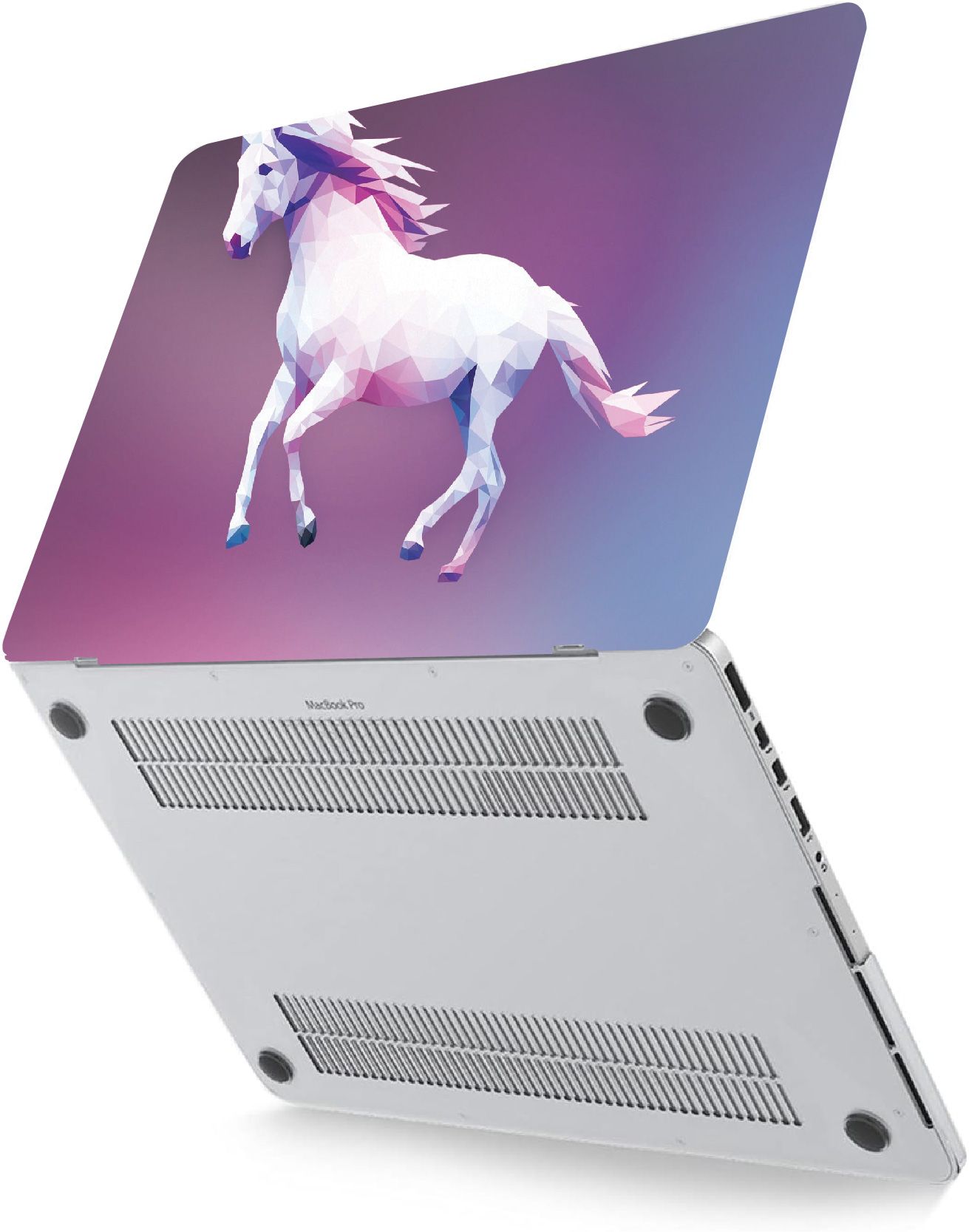 WHITE HORSE LAPTOP SKIN/COVER/STICKER, For Laptop Size 11" 13.3" 14" 15" 15.4" 15.6 Universal Vinyl Skin Sticker Cover. AND A CUSTOM MOUSE PAD OF THE SAME