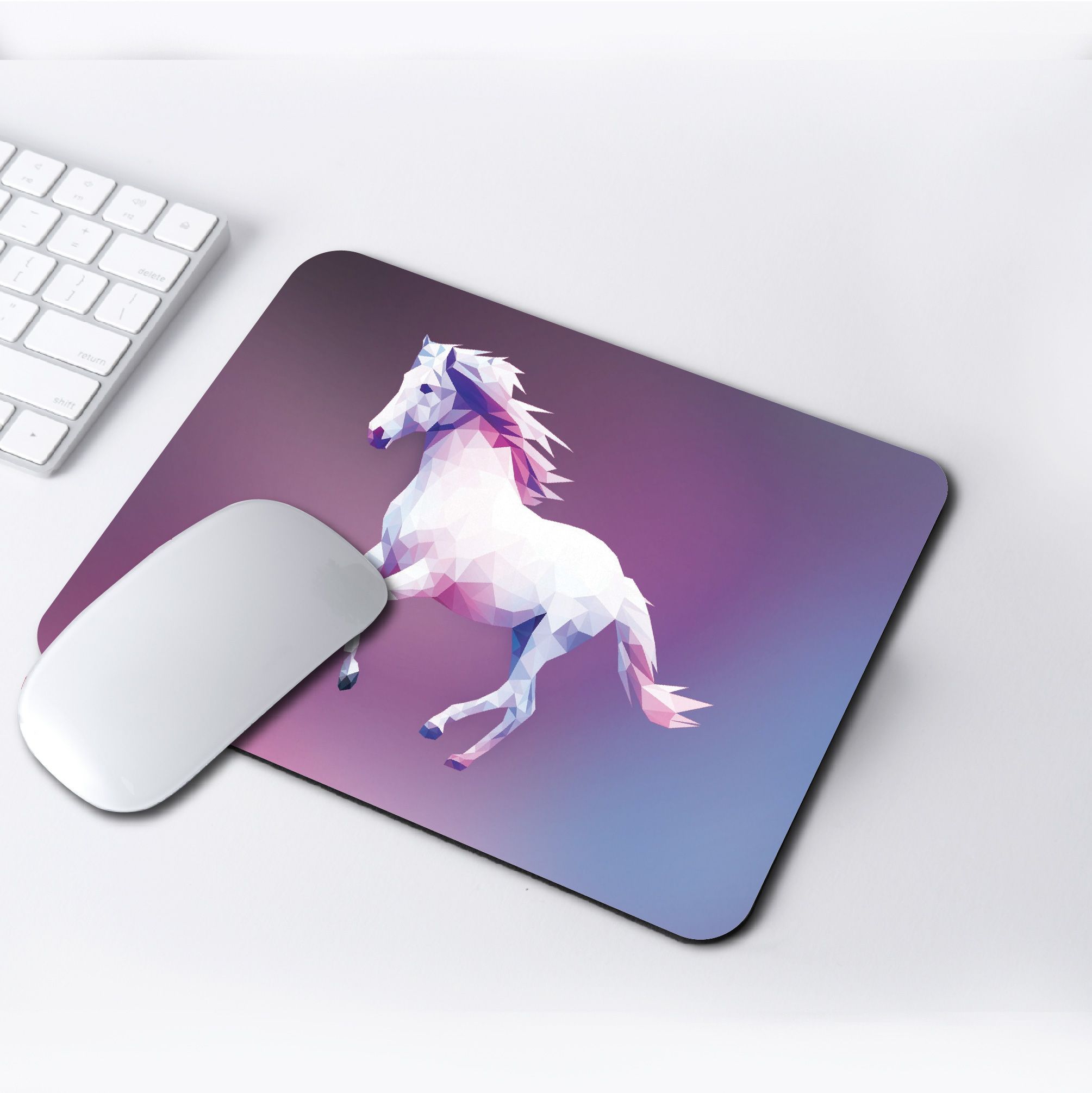 WHITE HORSE LAPTOP SKIN/COVER/STICKER, For Laptop Size 11" 13.3" 14" 15" 15.4" 15.6 Universal Vinyl Skin Sticker Cover. AND A CUSTOM MOUSE PAD OF THE SAME