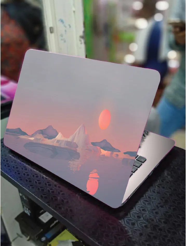 SUNSET ART LAPTOP SKIN/COVER/STICKER, For Laptop Size 11" 13.3" 14" 15" 15.4" 15.6 Universal Vinyl Skin Sticker Cover. AND A CUSTOM MOUSE PAD OF THE SAME